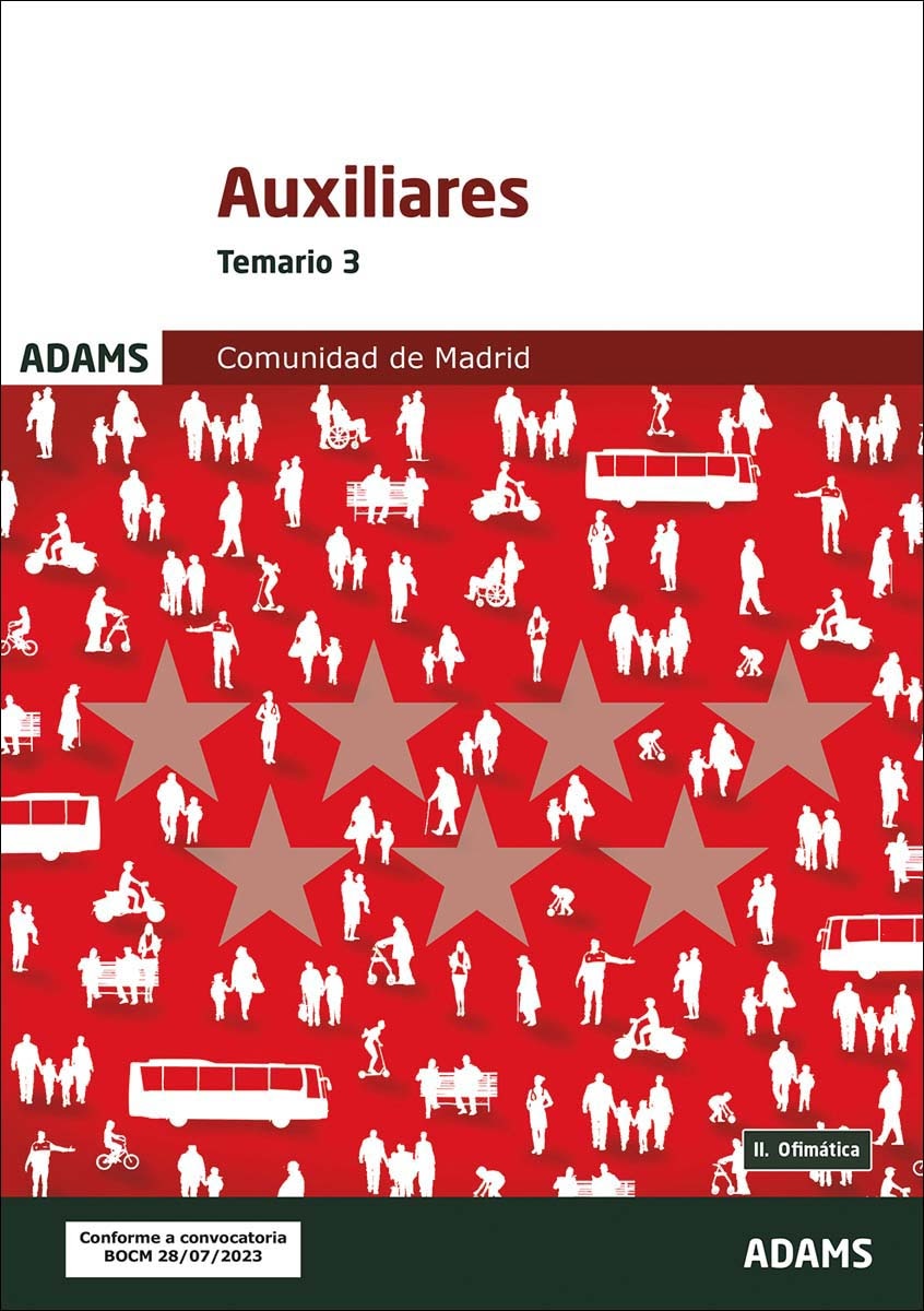Temario 3 Auxiliares Administrativos de la Comunidad de Madrid (Capa mole) 1