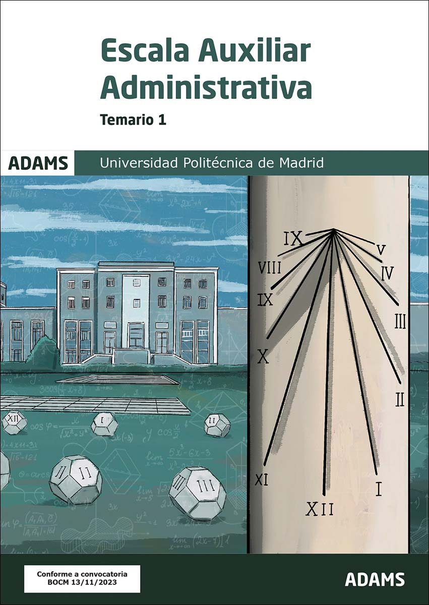 Temario 1 Escala Auxiliar Administrativa de la Universidad Politécnica de Madrid (Capa mole) 1