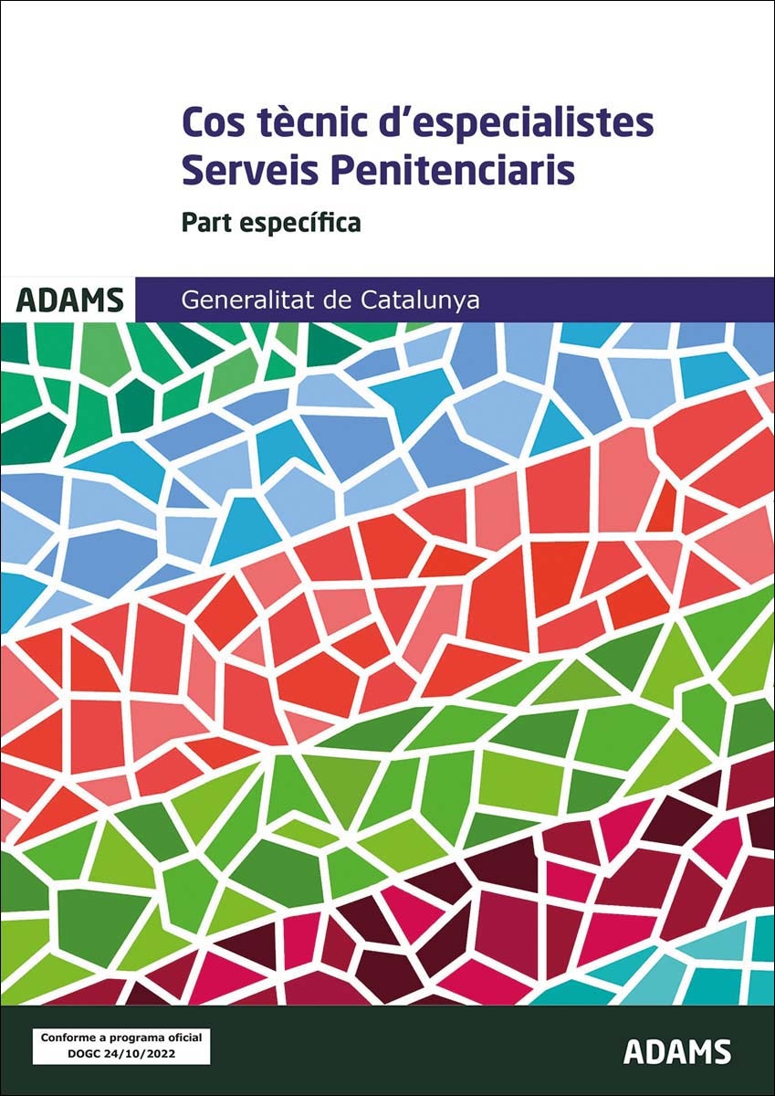 Temari específic Tècnics especialistes Grup Serveis Penitenciaris Generalitat de Catalunya (Capa mole) 1