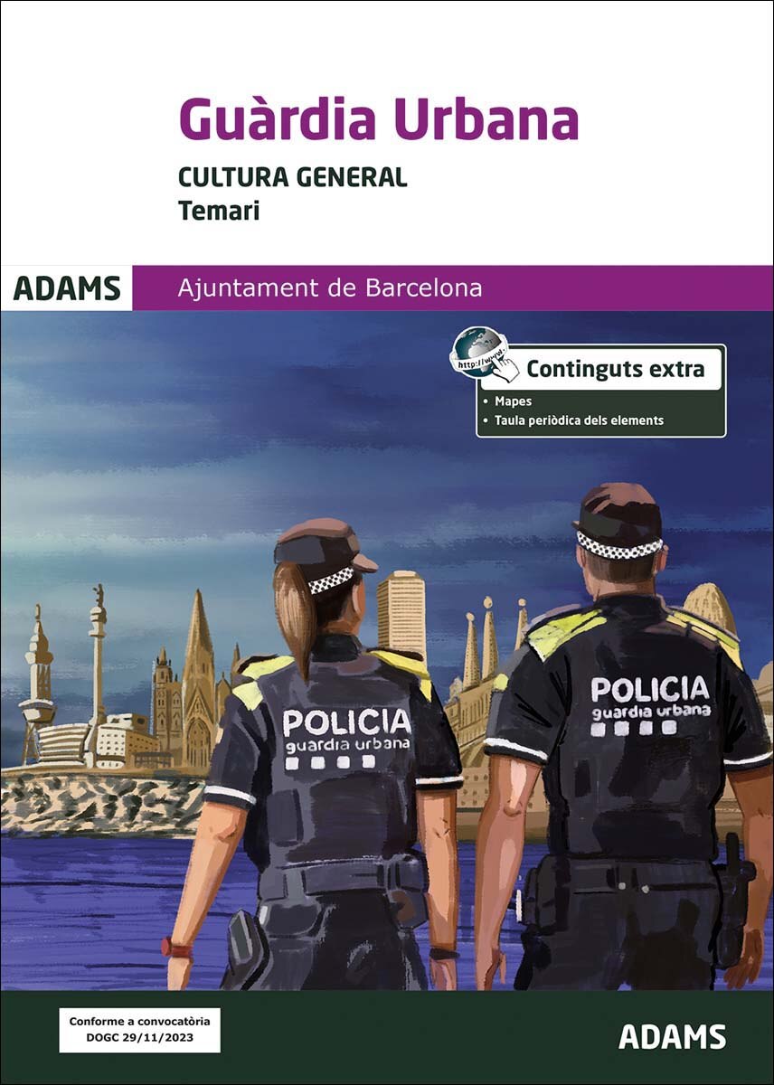 Temari Cultura general Guàrdia Urbana Ajuntament de Barcelona (Capa mole) 1
