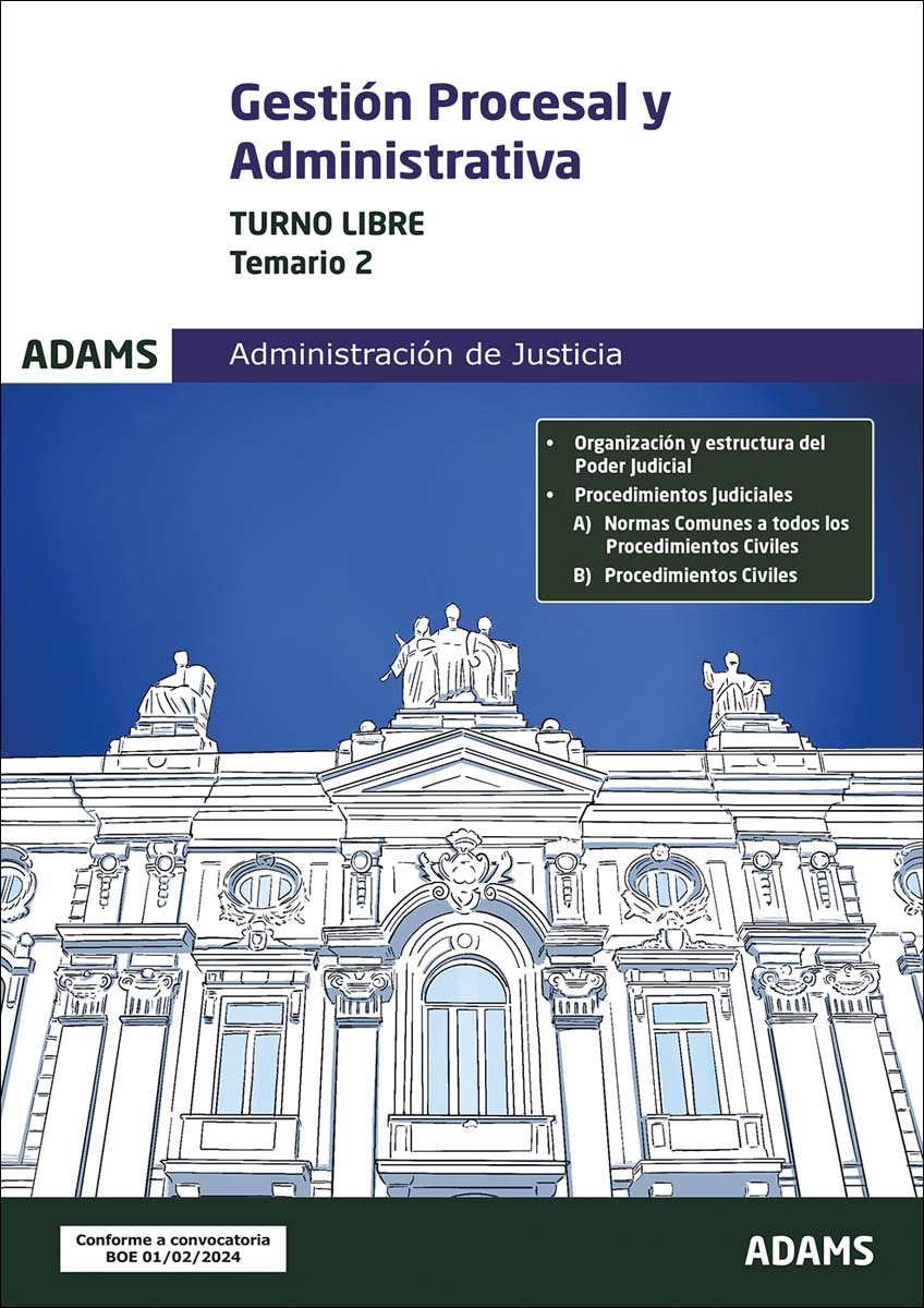 Temario 2 Gestión Procesal y Administrativa, turno libre (Capa mole) 1