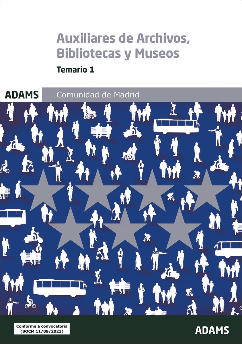 Temario específico 1 Escala de Auxiliares de Archivos, Bibliotecas y Museos Comunidad de Madrid (Capa mole) 1