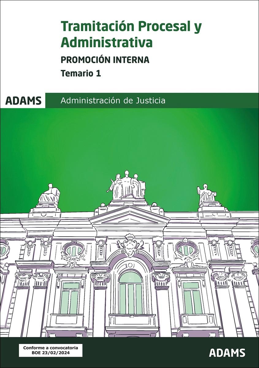 Temario 1 Tramitación Procesal y Administrativa, promoción interna (Capa mole) 1