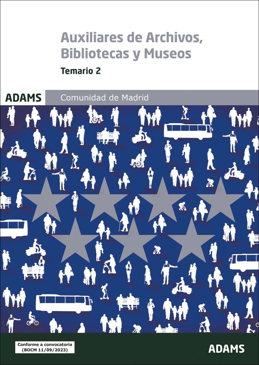 Temario específico 2 Escala de Auxiliares de Archivos, Bibliotecas y Museos Comunidad de Madrid (Capa mole) 1