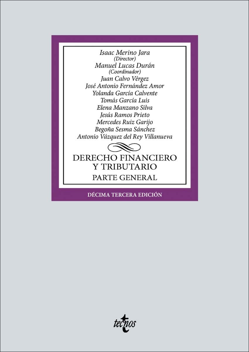 Derecho financiero y tributario: Parte general 1