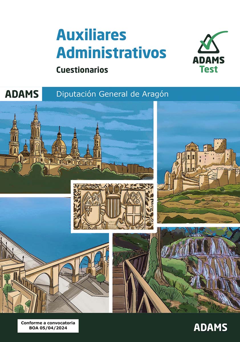 Cuestionarios Auxiliares Administrativos de la Diputación General de Aragón (Capa mole) 1