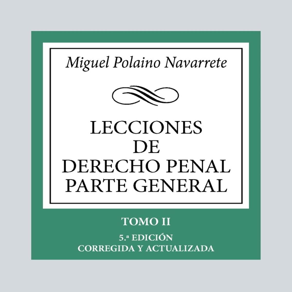 Lecciones de Derecho Penal Parte general: Tomo II 1