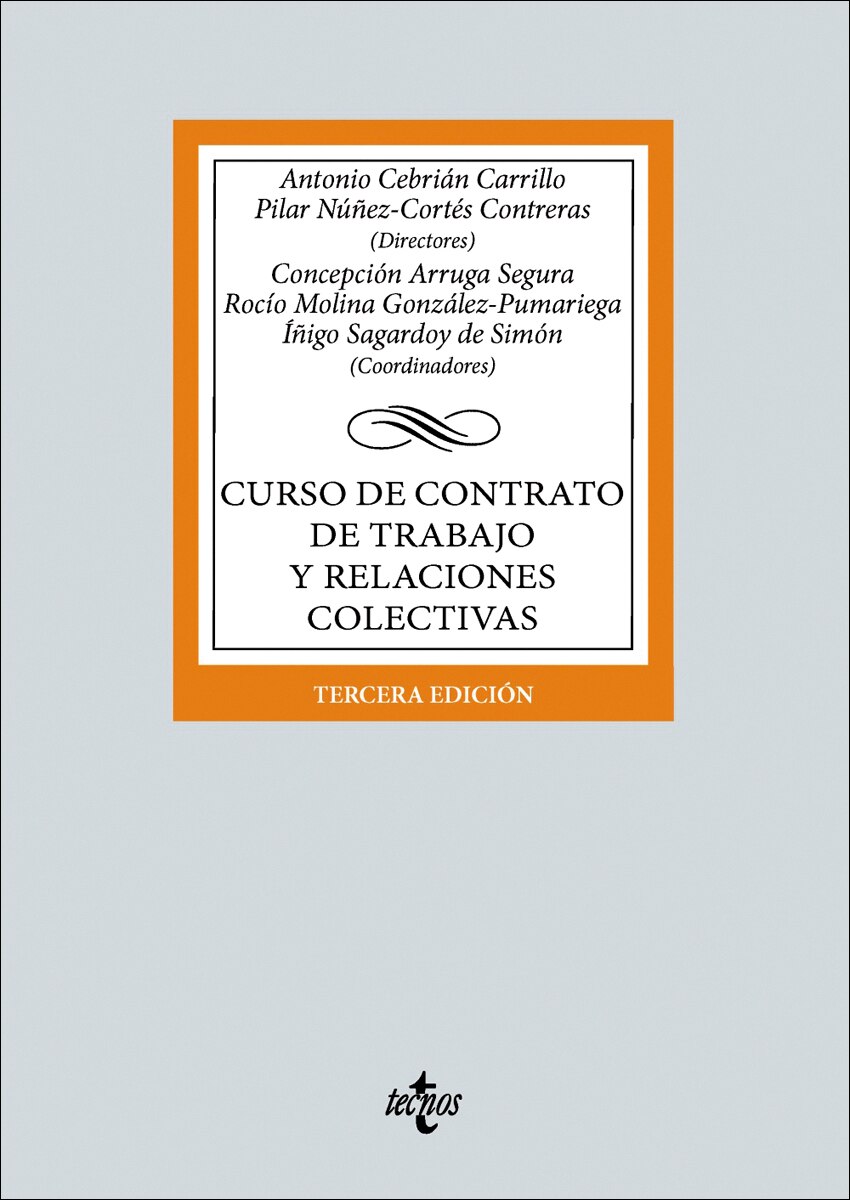 Curso de contrato de trabajo y relaciones colectivas(Tapa blanda) 1