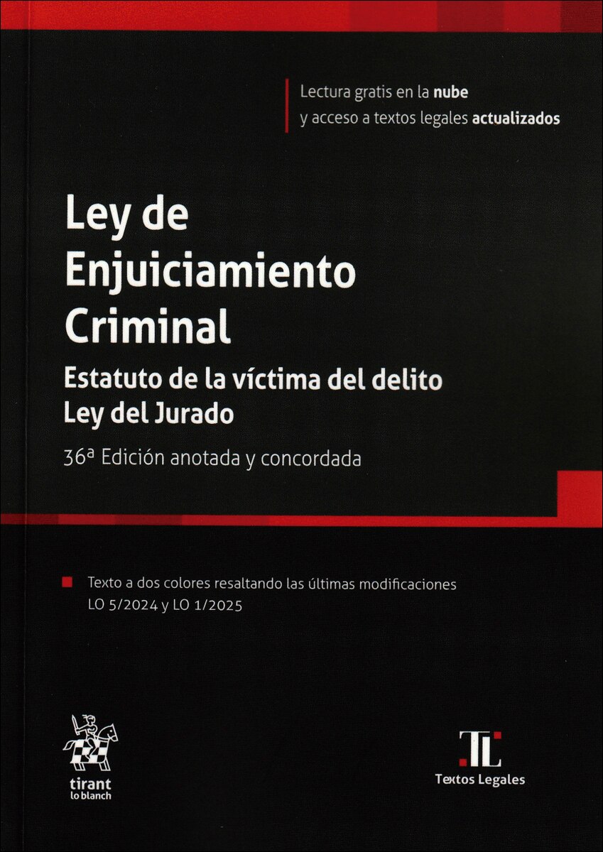 Ley de enjuiciamiento criminal - 36ed 1