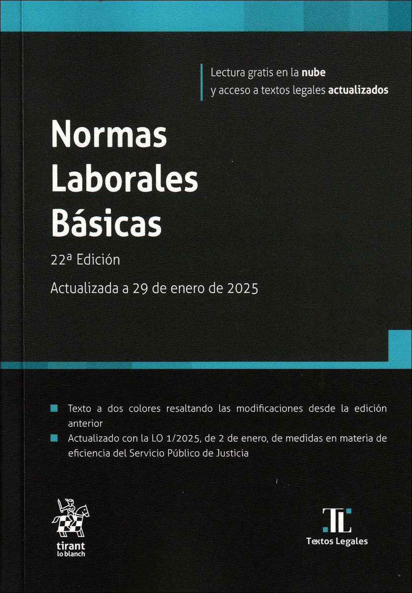 Normas Laborales Básicas 22ª Edición Actualizada a 29 de enero de 2025 (Capa mole) 1