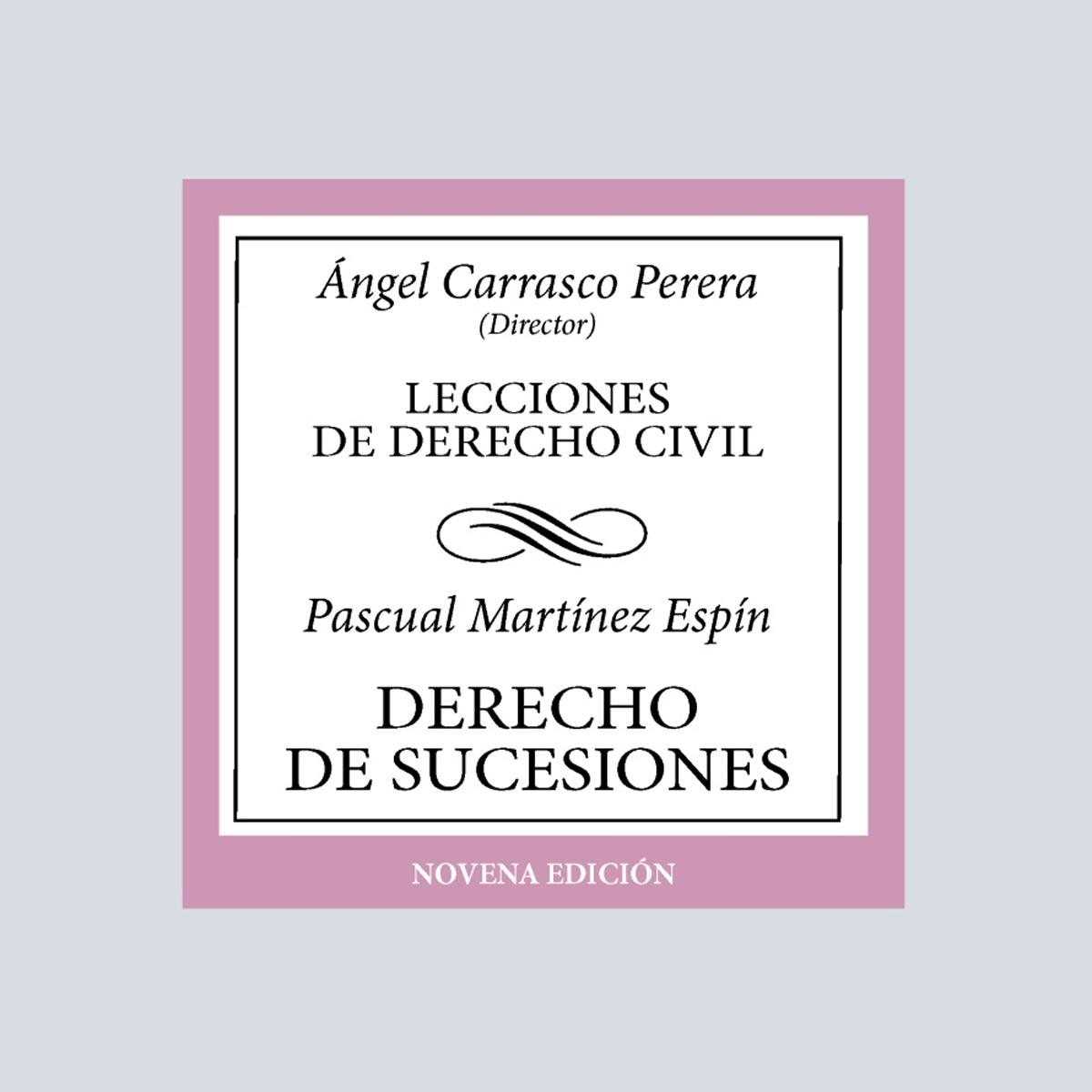 Imagem 0 de Derecho de sucesiones: Lecciones de Derecho Civil