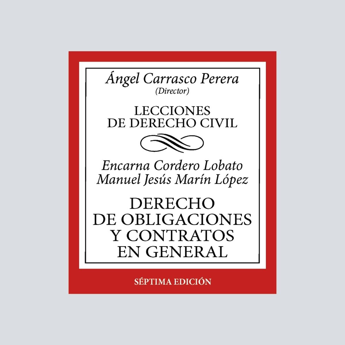 Imagem 0 de Derecho de obligaciones y contratos en general: Lecciones de Derecho Civil