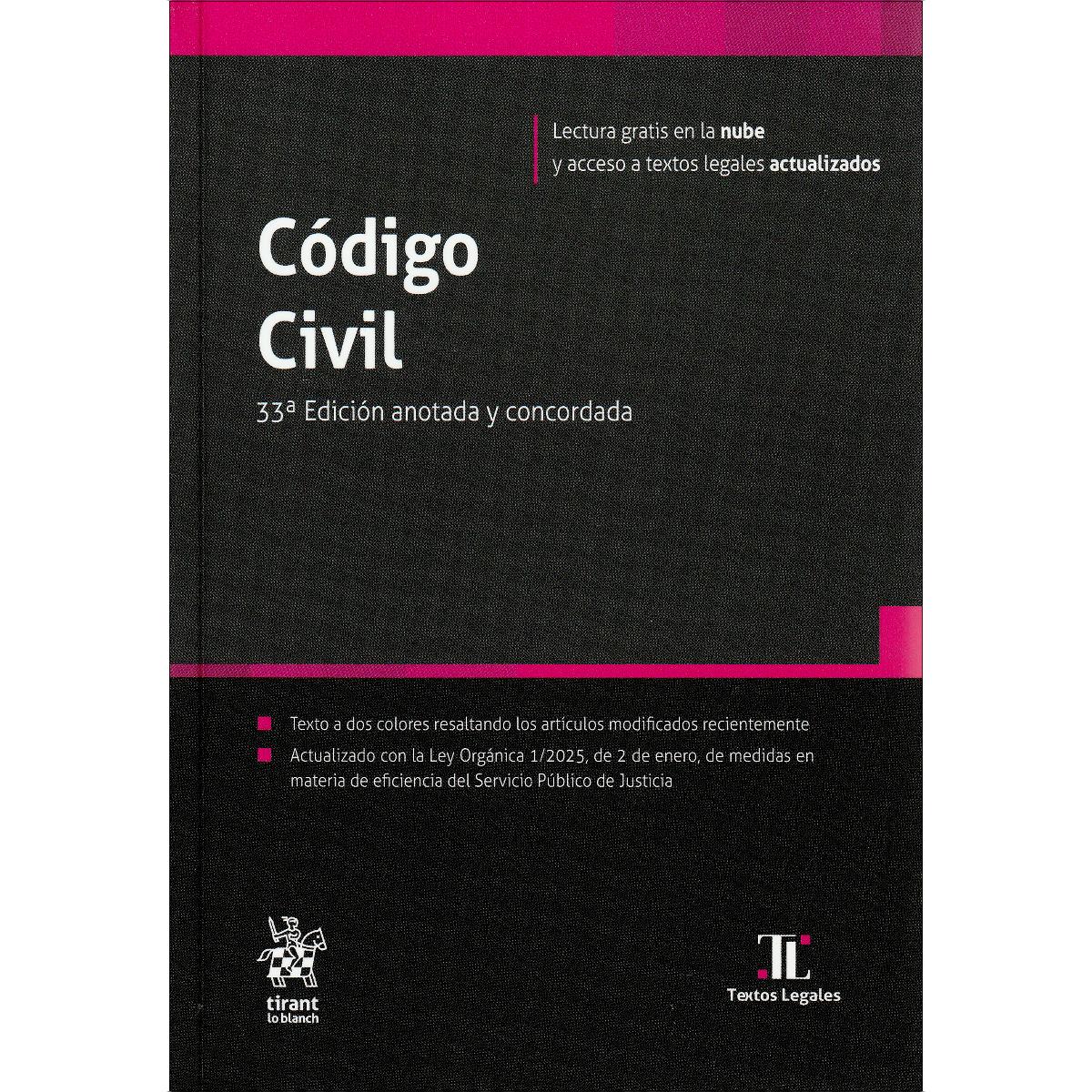 Imagem 0 de Código Civil 33ª Edición anotada y concordada (Capa mole)