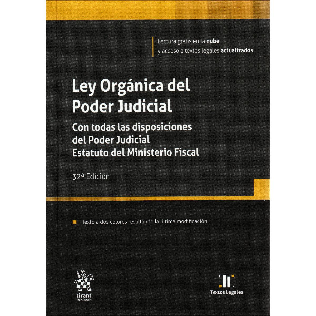 Imagem 0 de Ley Orgánica del Poder Judicial. Con todas las disposiciones del Poder Judicial. Estatuto del Ministerio Fiscal 32ª Edición (Capa mole)