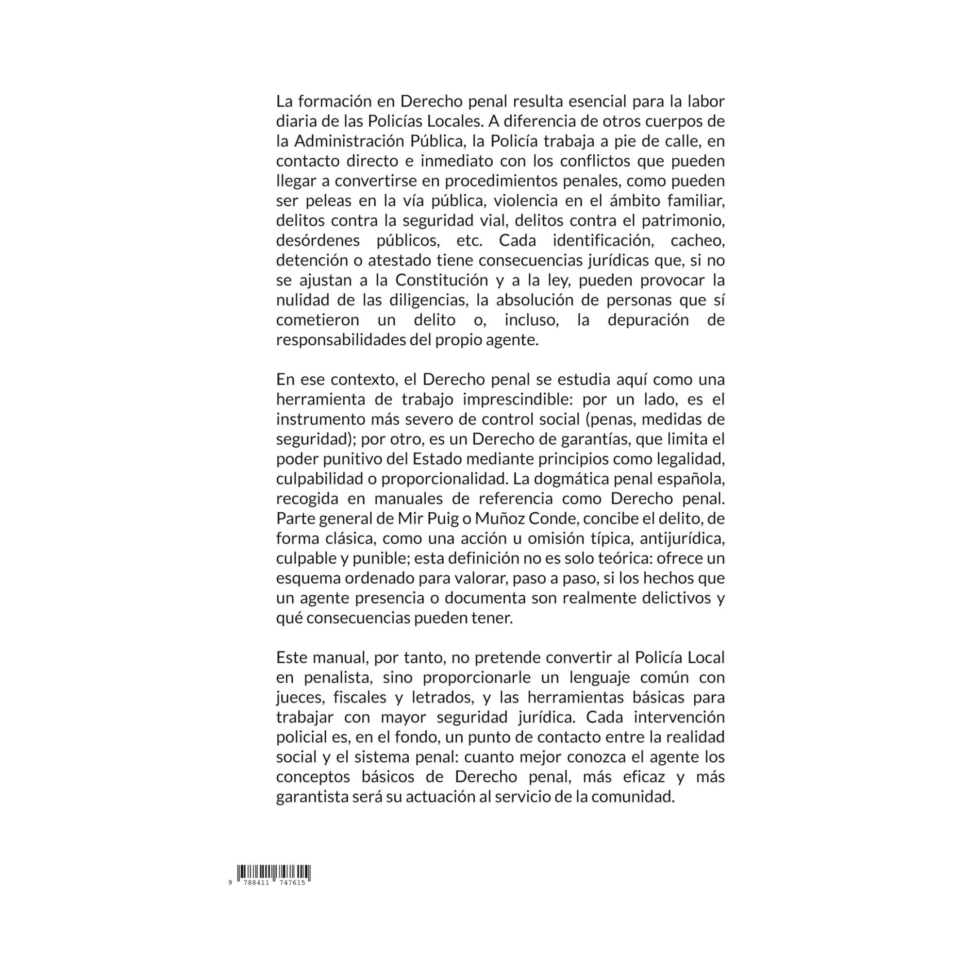 Derecho Aplicado a la función policial. Módulo I Derecho Penal (Parte General) (Capa dura) 2