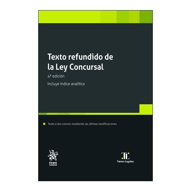 Imagem 0 de TEXTO REFUNDIDO DE LA LEY CONCURSAL - 4E  (Capa Mole)