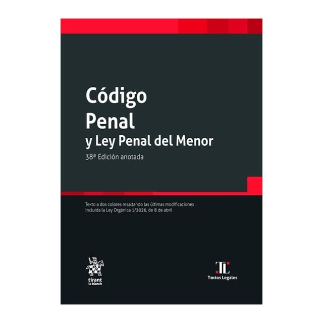 Imagen 0 de CÓDIGO PENAL Y LEY PENAL DEL MENOR - 38E (Tapa blanda)