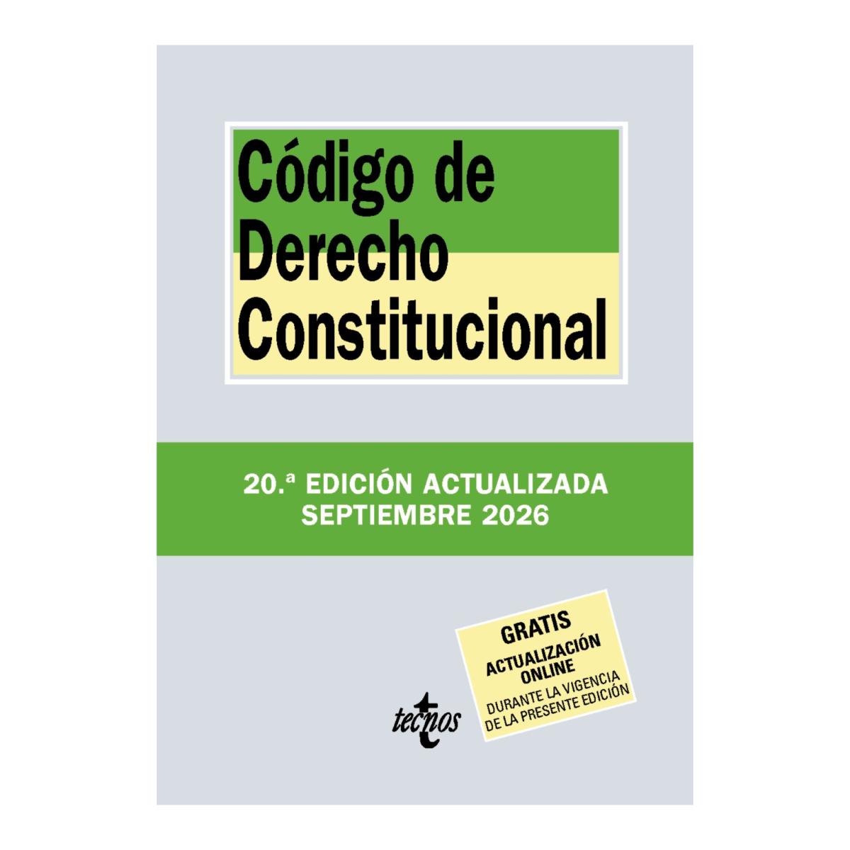 Imagen 0 de CÓDIGO DE DERECHO CONSTITUCIONAL (Tapa blanda)