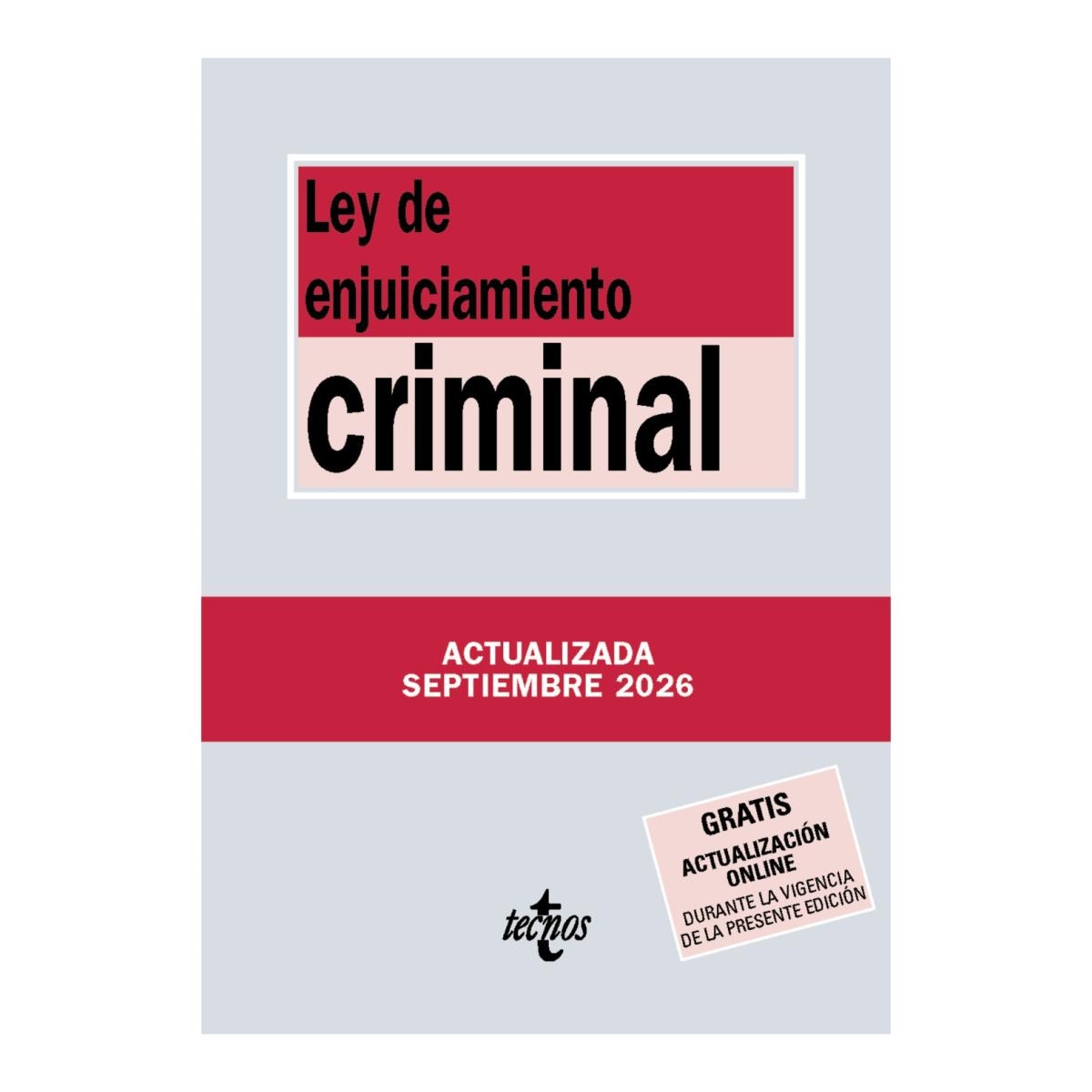 Imagen 0 de LEY DE ENJUICIAMIENTO CRIMINAL  (Tapa blanda)