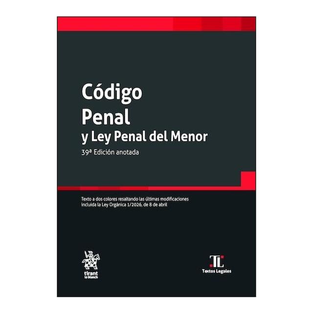 Imagen 0 de CÓDIGO PENAL Y LEY PENAL DEL MENOR - 39E (Tapa blanda)