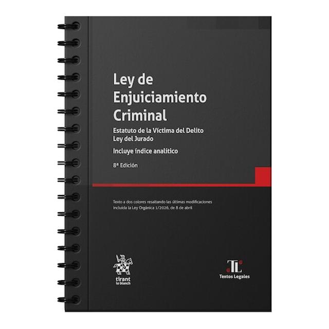 Imagen 0 de LEY DE ENJUICIAMIENTO CRIMINAL - 8ED. (A (Tapa blanda)