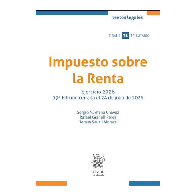 Imagen 0 de IMPUESTO SOBRE LA RENTA. EJERCICIO 2026 (Tapa blanda)