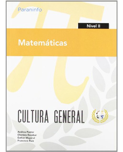 Imagen 1 de Matemáticas. Nivel II. Cultura general  (Tapa blanda)