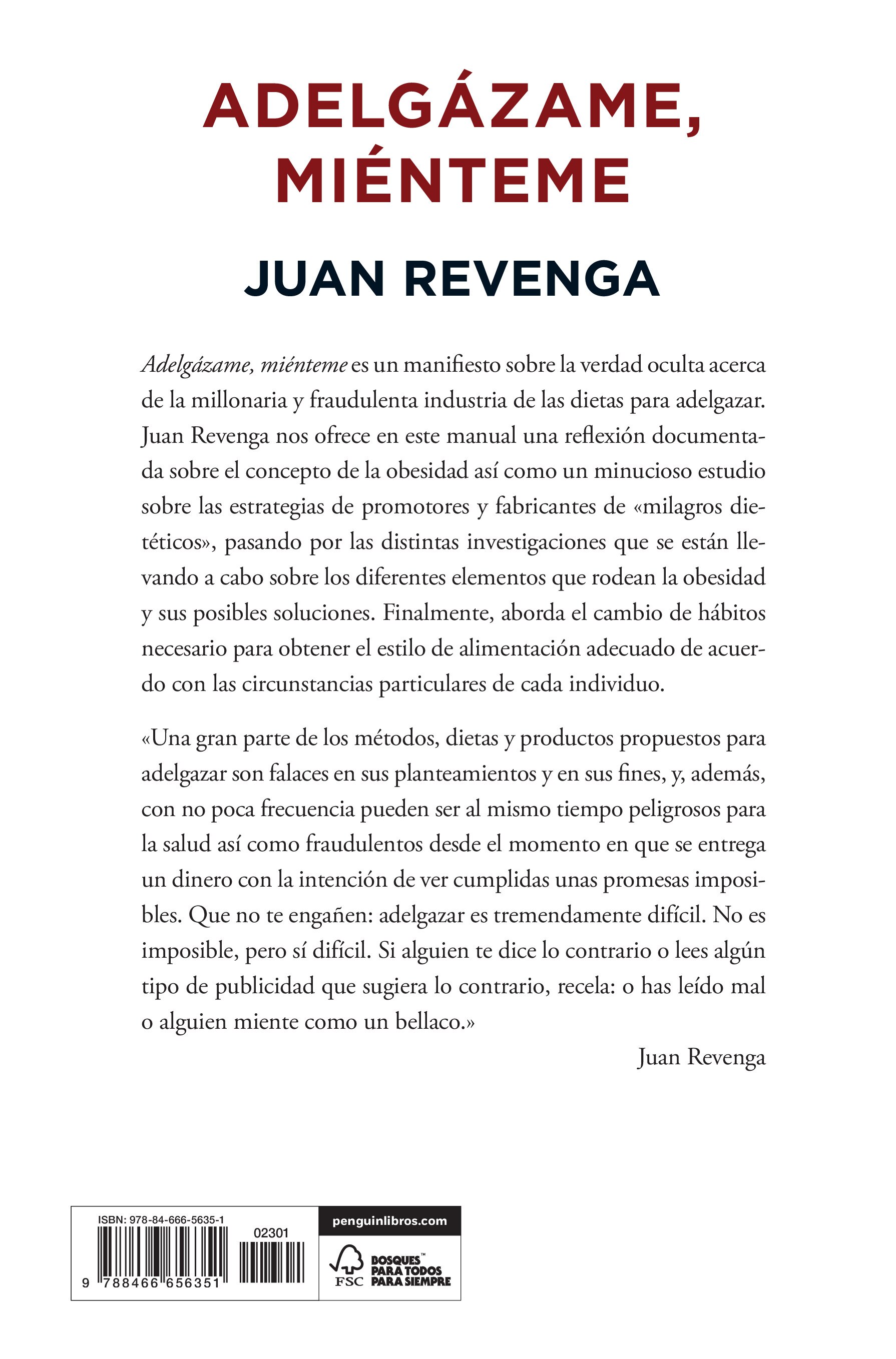 Adelgázame, miénteme (Tapa blanda) 2