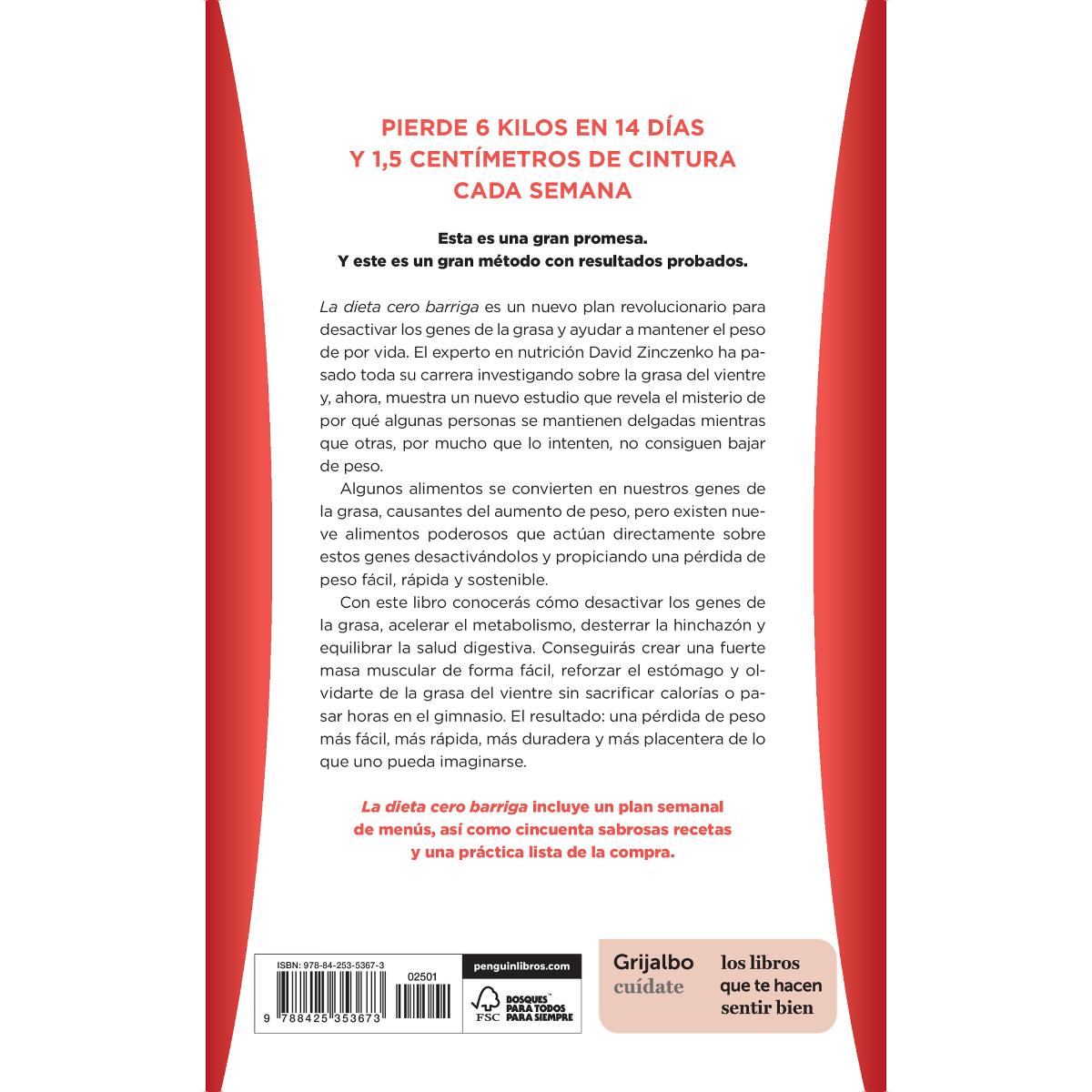 La dieta cero barriga: Un nuevo plan revolucionario que apagará tus genes de la grasa y te ayudará a mantenerte delgado de por vida(Tapa blanda) 2