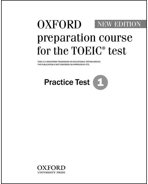 Oxford Preparation Course for the TOEIC® test. Practice Test 1 (Capa mole) 1
