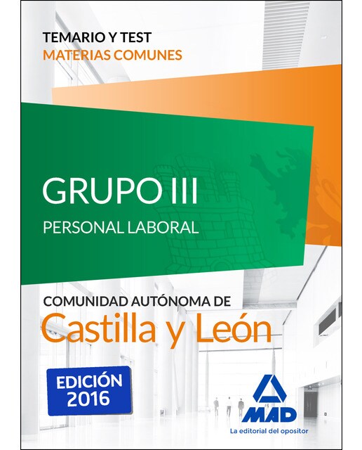 Grupo 3 P-laboral temario-test comun Castilla-Leon