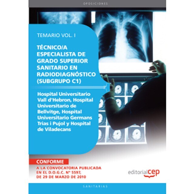 Técnico/a especialista grado superior sanitario en radiodiagnóstico (subgrupo c1) centros hospital universitario vall d'hebron, hospital univers 1