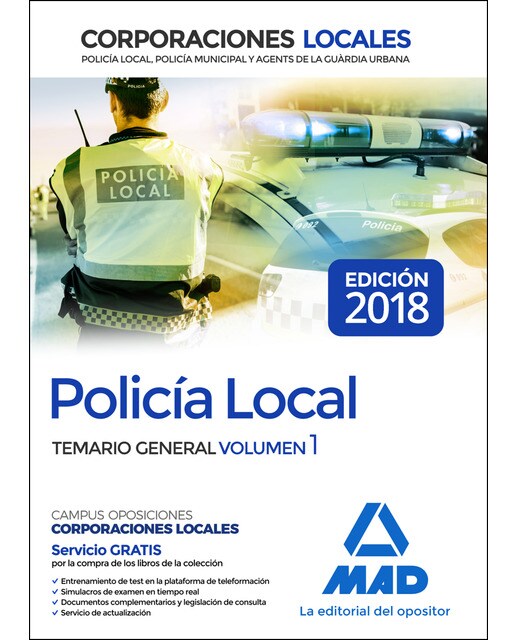 Policía local. Temario general volumen 1