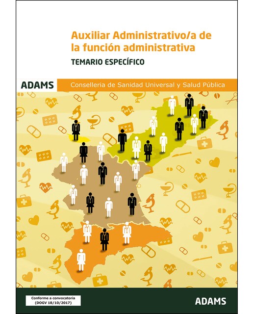 Temario específico auxiliar administrativo-a de la coselleria de sanidad universal y salud pública