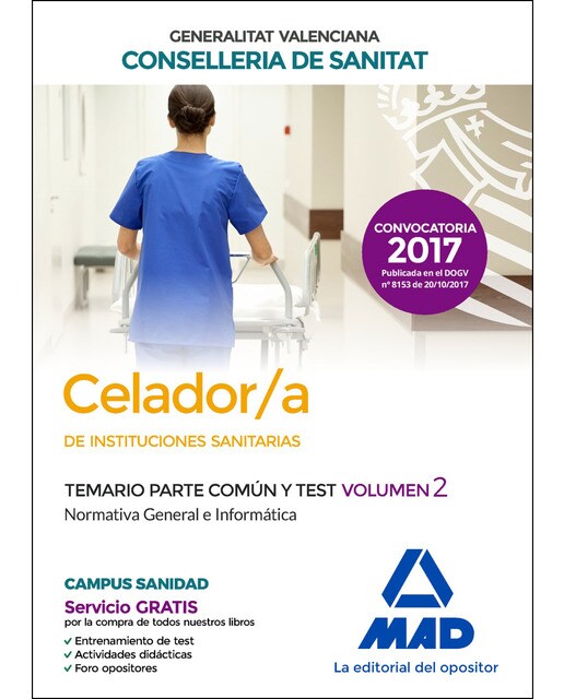 Paquete ahorro celador-a servicio de salud de la comunidad de madrid. Ahorro de 72 €