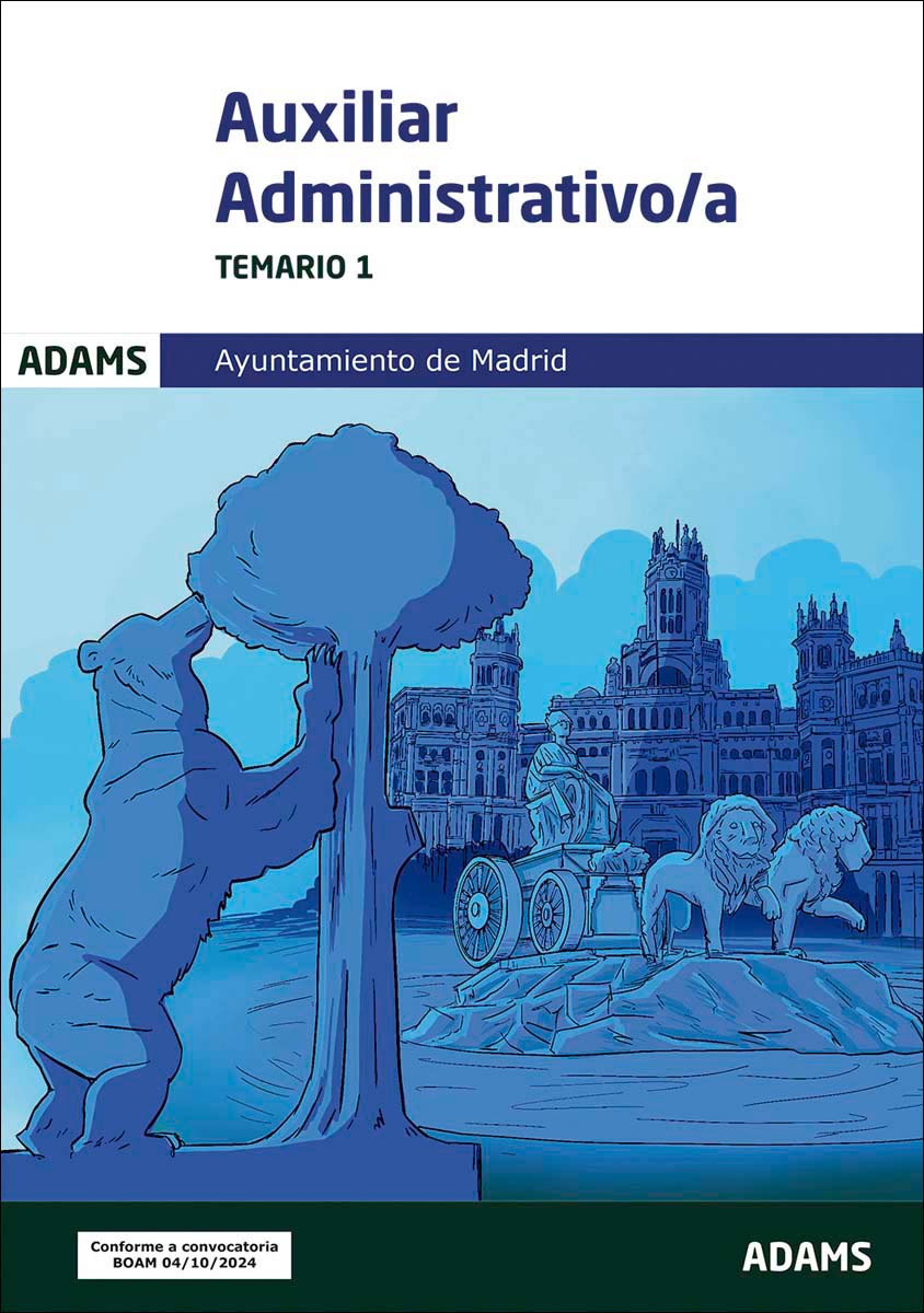 Temario 1 Auxiliares Administrativos del Ayuntamiento de Madrid