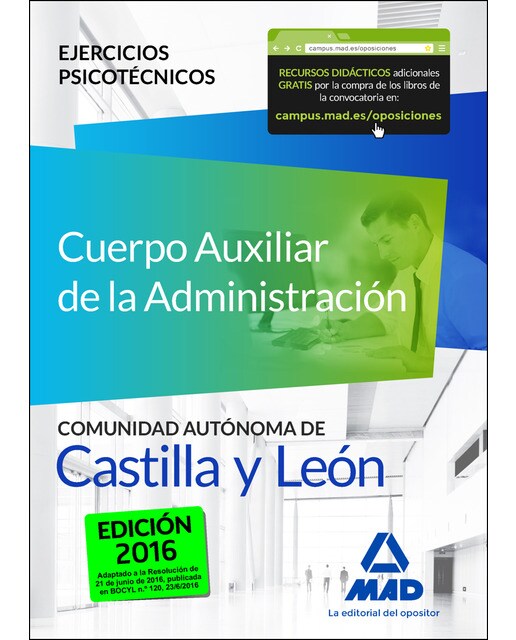 Cuerpo auxiliar de la admón de la comunidad autónoma de castilla y león. Ejercicios psicotécnicos