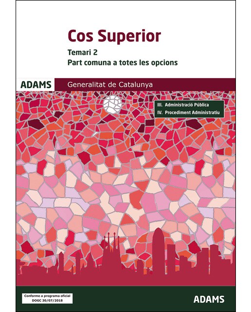 Temari Cos Superior Generalitat de Catalunya