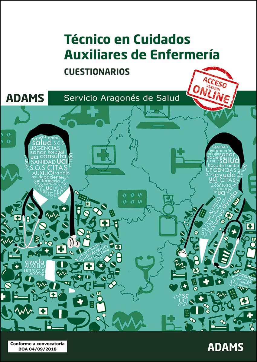 Cuestionarios técnico medio sanitario en cuidados auxiliares de enfermería servicio madrileño de salud