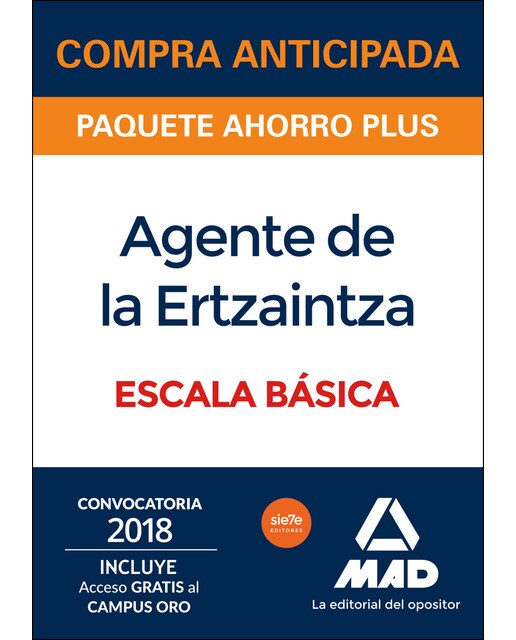 Paquete ahorro plus agente de la ertzaintza escala básica. Ahorra 77 &amp;#x020ac;