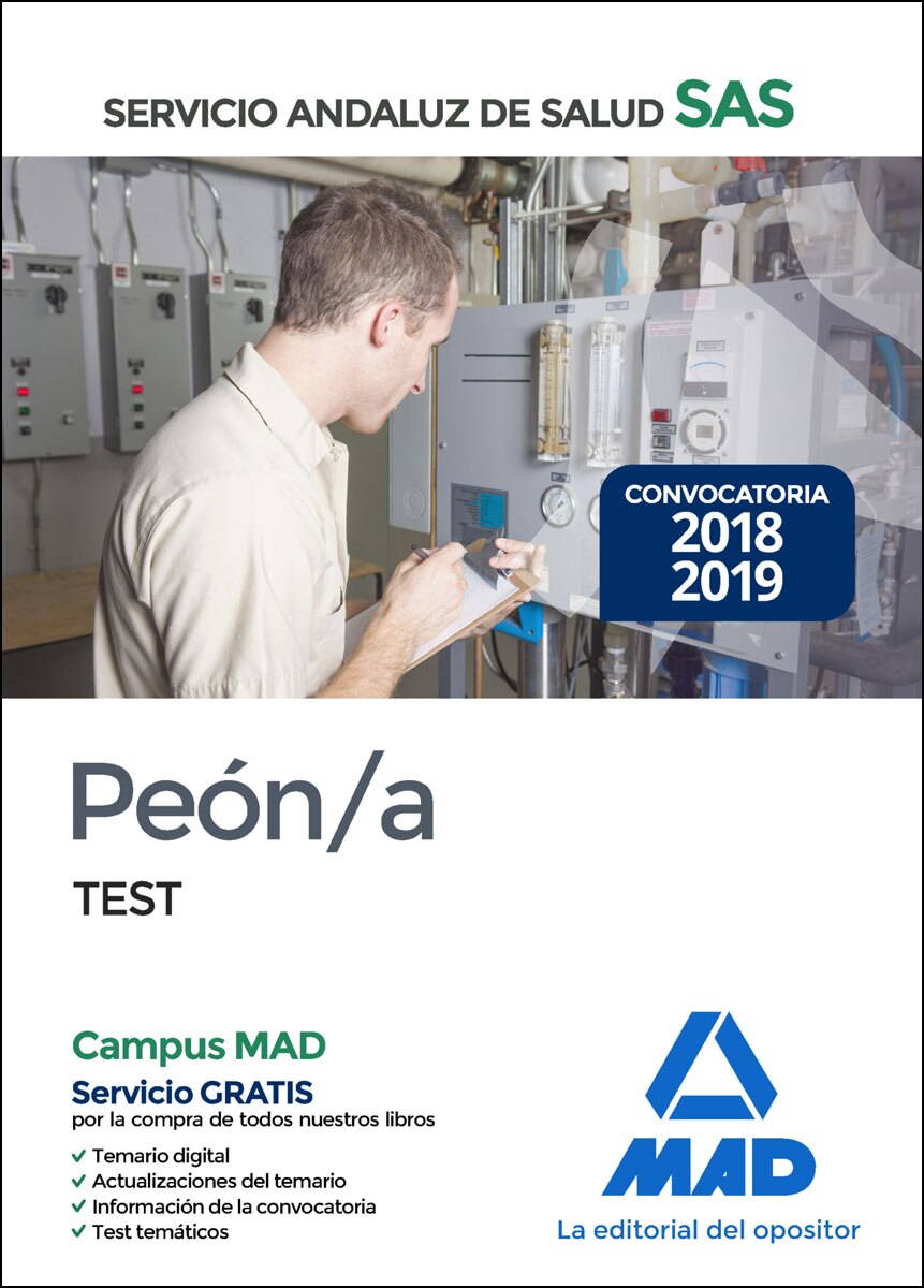 Peón del servicio andaluz de salud. Test común