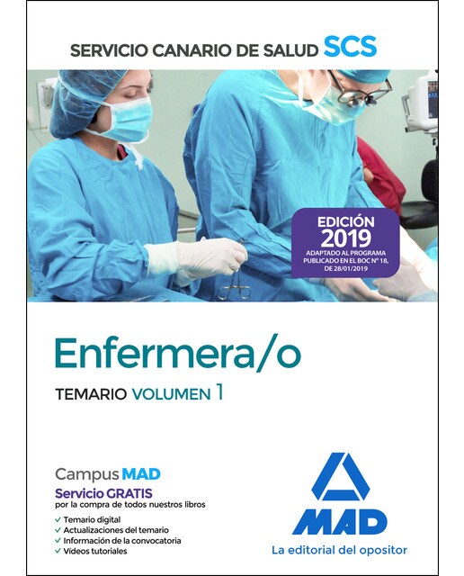 Enfermera-o del servicio canario de salud. Temario volumen 1
