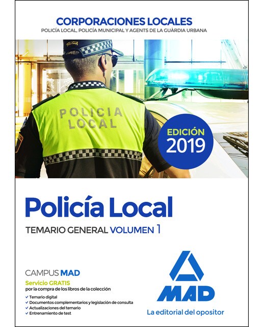 Policía local. Temario general volumen 1