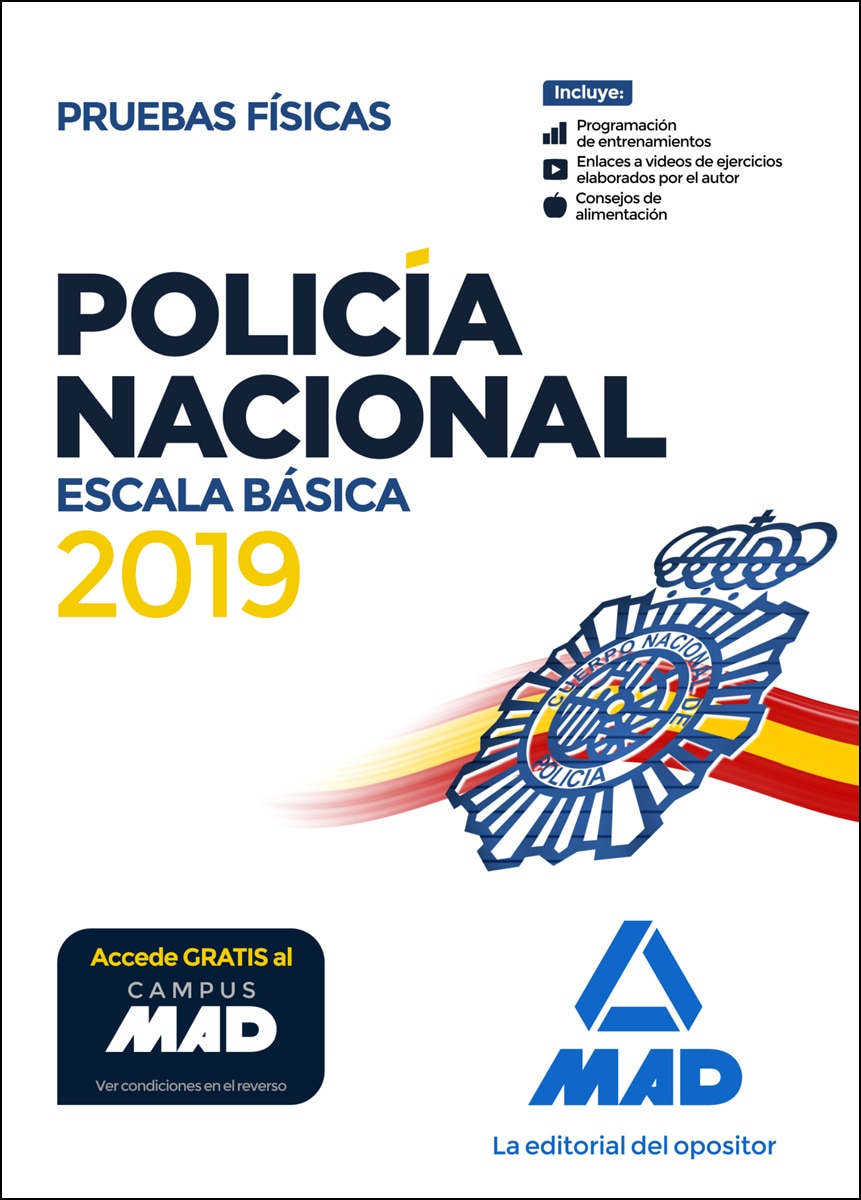 Policía nacional escala básica. Pruebas físicas