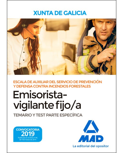 Imagen 1 de Escala de Auxiliar del Servicio de Prevención y Defensa Contra Incendios Forestales de la Comunidad Autónoma de Galicia (Temario y test)