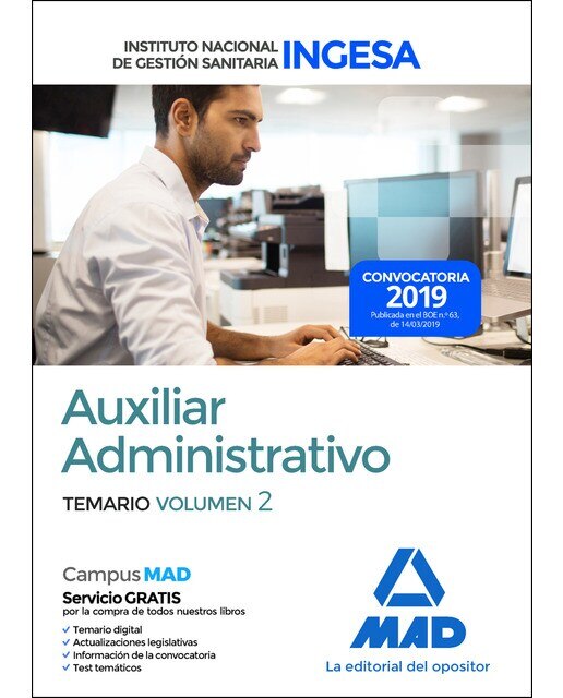 Auxiliar administrativo ingesa vol 2