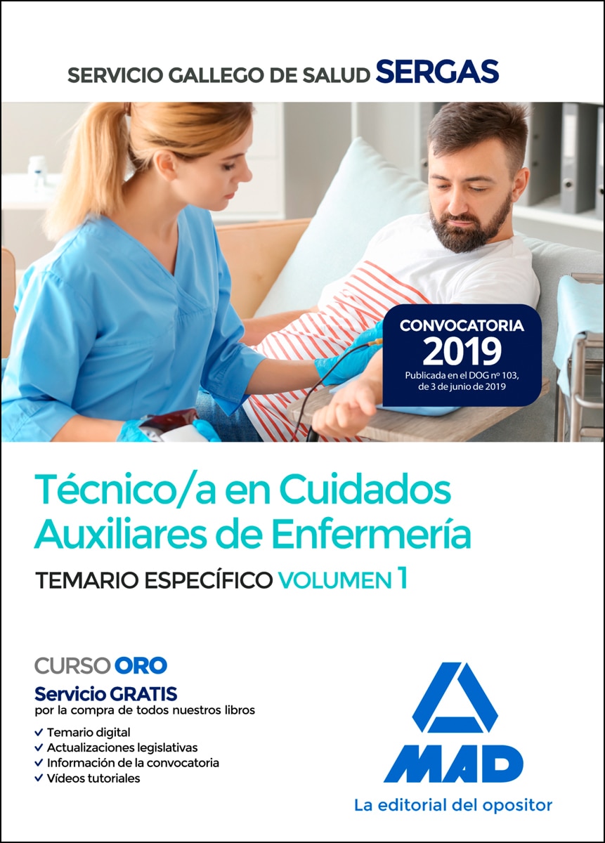 Técnico en cuidados auxiliares de enfermería del servicio aragonés de salud. Temario específico volumen 1