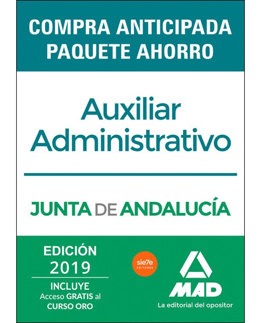 Paquete ahorro auxiliar administrativo junta de andalucía. Ahorra 75 &amp;#x020ac;