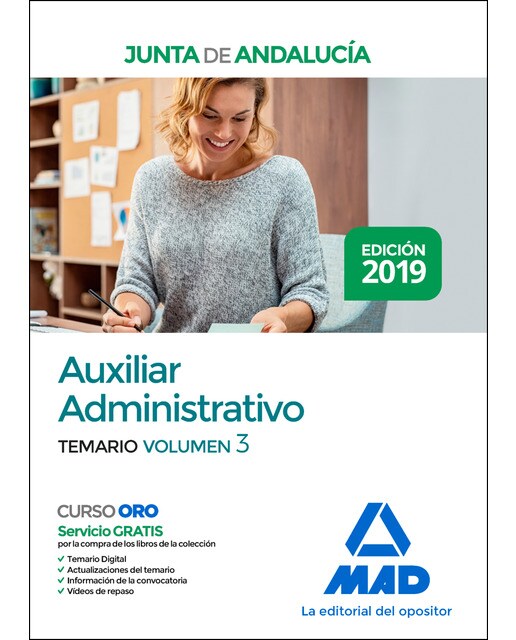 Auxiliar administrativo de la junta de andalucía. Temario volumen 3