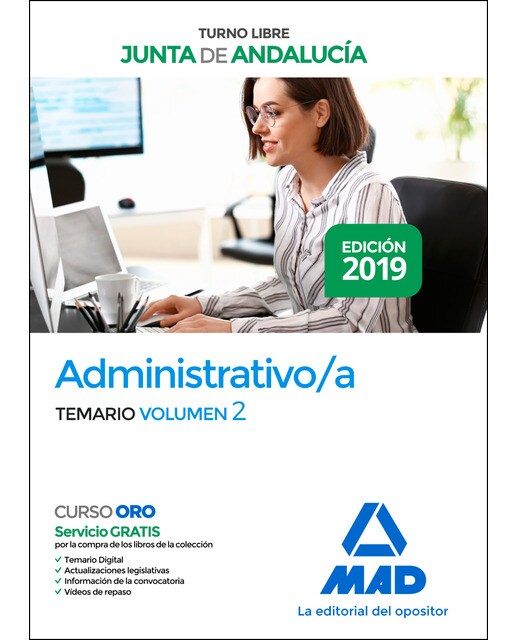Administrativo de la junta de andalucía turno libre. Temario volumen 2